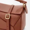 Borsa Mini Featherlight Puzzle in pelle di agnello nappa
