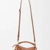 Borsa Mini Featherlight Puzzle in pelle di agnello nappa