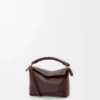 Borsa Mini Puzzle Edge in morbida pelle di vitello martellata