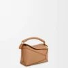Borsa Mini Puzzle Edge in morbida pelle di vitello martellata