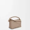 Borsa Mini Puzzle Edge in morbida pelle di vitello martellata