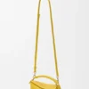 Borsa Mini Puzzle Edge in morbida pelle di vitello martellata