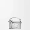 Borsa Mini Puzzle Edge in pelle di agnello laminata