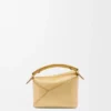 Borsa Mini Puzzle Edge in pelle di agnello laminata