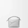 Borsa Mini Puzzle Edge in pelle di agnello laminata