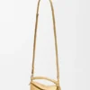 Borsa Mini Puzzle Edge in pelle di agnello laminata