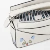 Borsa Mini Puzzle “Futurist Cat” in pelle di vitello classica