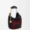 Borsa mini Squeeze in pelle con perline