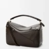 Borsa Panta Puzzle grande in pelle di vitello lucida