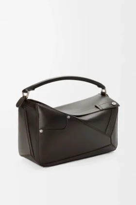 Borsa Panta Puzzle grande in pelle di vitello lucida