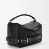 Borsa Puzzle Biker grande in pelle di vitello lucida
