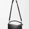 Borsa Puzzle Biker grande in pelle di vitello lucida