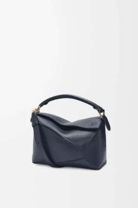 Borsa Puzzle Edge piccola in morbida pelle di vitello martellata