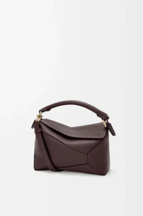 Borsa Puzzle Edge piccola in morbida pelle di vitello martellata