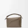 Borsa Puzzle Edge piccola in morbida pelle di vitello martellata