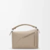 Borsa Puzzle Edge piccola in morbida pelle di vitello martellata