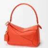 Borsa Puzzle Featherlight media in pelle di agnello nappa