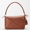 Borsa Puzzle Featherlight media in pelle di agnello nappa