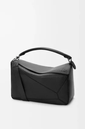 Borsa Puzzle grande in morbida pelle di vitello martellata