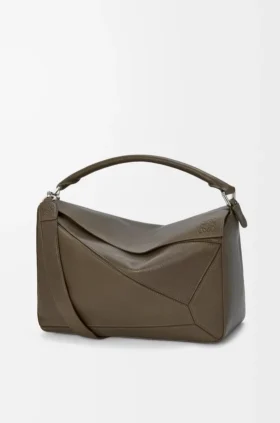 Borsa Puzzle grande in morbida pelle di vitello martellata