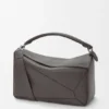Borsa Puzzle grande in morbida pelle di vitello martellata