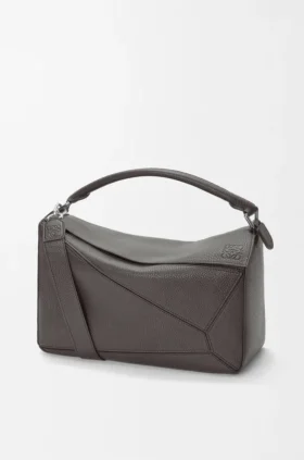Borsa Puzzle grande in morbida pelle di vitello martellata