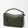 Borsa Puzzle grande in morbida pelle di vitello martellata