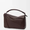 Borsa Puzzle grande in morbida pelle di vitello martellata