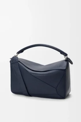 Borsa Puzzle grande in morbida pelle di vitello martellata