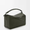 Borsa Puzzle grande in morbida pelle di vitello martellata