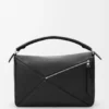 Borsa Puzzle grande in morbida pelle di vitello martellata