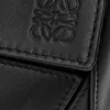 Borsa Puzzle piccola in pelle di vitello liscia e pelle di agnello nappa