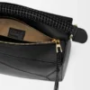 Borsa Puzzle piccola in pelle di vitello liscia e pelle di agnello nappa