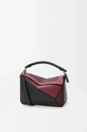 Borsa Puzzle piccola in pelle di vitello nappa