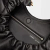 Borsa Squeeze media in morbida pelle di agnello nappa