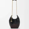Borsa Squeeze piccola in pelle di vitello nappa intrecciata