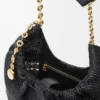 Borsa Squeeze piccola in pelle di vitello nappa intrecciata