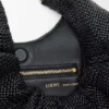 Borsa Squeeze piccola in pelle di vitello nappa intrecciata