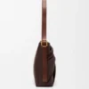 Borsa tote drappeggiata in morbida pelle di agnello nappa