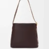 Borsa tote drappeggiata in morbida pelle di agnello nappa