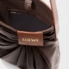 Borsa tote drappeggiata in morbida pelle di agnello nappa