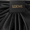 Borsa tote drappeggiata in morbida pelle di agnello nappa