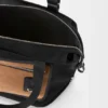 Borsa tote Flex con cerniera in tela e pelle scamosciata