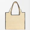 Borsa tote grande Loewe Font Tote in rafia