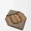 Borsa tote grande orizzontale con Puzzle Fold in morbida pelle di vitello martellata