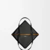 Borsa tote Puzzle Fold media in pelle di vitello lucida