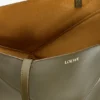 Borsa tote Puzzle Fold media in pelle di vitello lucida
