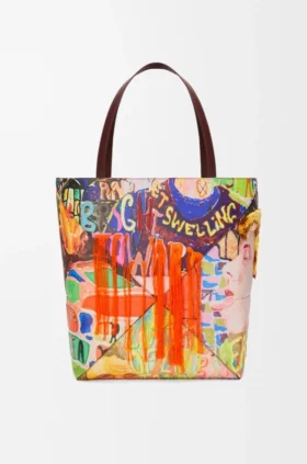 Borsa tote Puzzle Fold XL in pelle di vitello classica