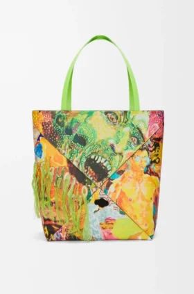 Borsa tote Puzzle Fold XL in pelle di vitello classica