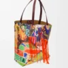 Borsa tote Puzzle Fold XL in pelle di vitello classica